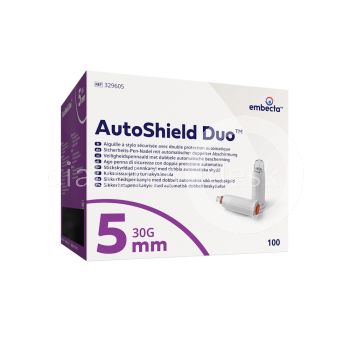 AutoShield Duo veiligheidspennaalden 5 mm 30G 100 stuks