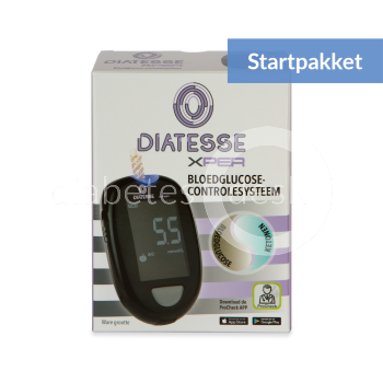 Diatesse XPER Ketonen meter startpakket incl 10 ketonenstrips & 10 glucosestrips