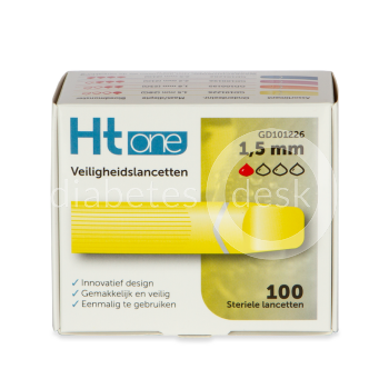 HT One Veiligheidslancetten 1,5mm 100 stuks