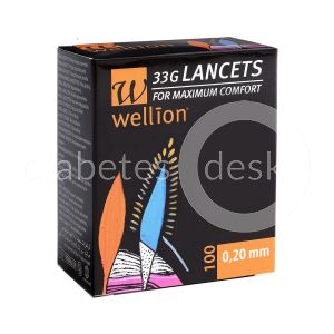 Wellion 33G lancetten 100 stuks