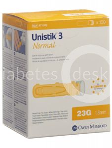 Owen Mumford Unistik Normal 23G 1.8mm