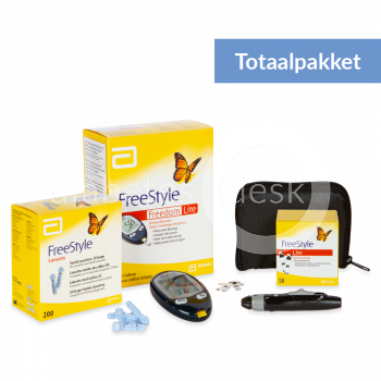 FreeStyle Freedom Lite Totaalpakket met 50 teststrips en 200 lancetten