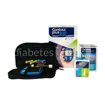 Ascensia Contour Plus Totaalpakket incl. 55 teststrips en 105 lancetten