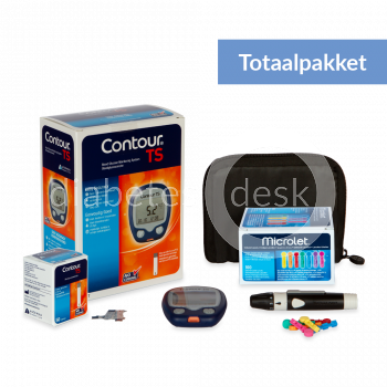 Ascensia Contour TS totaalpakket incl 60 teststrips en 110 lancetten