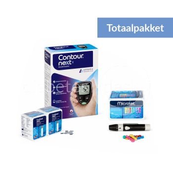 Ascensia Contour Next Totaalpakket incl. 55 teststrips en 105 microlet lancetten