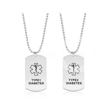 Awareness ketting tag zilver met opschrift