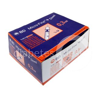 Micro-Fine u-100 insulinespuiten 0,3ml 8mm 30G 100 stuks