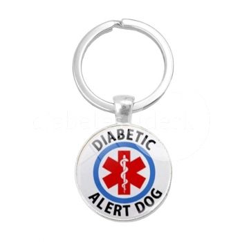 Awareness sleutelhanger met opschrift "Diabetic Alert Dog"