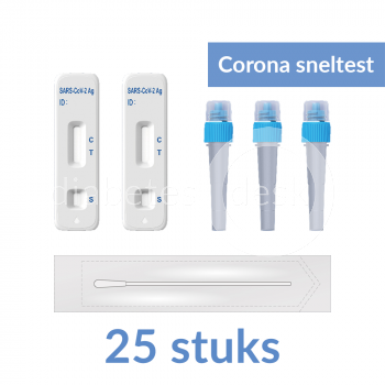 Diabetes Desk Corona ondiepe Sneltest 25 stuks