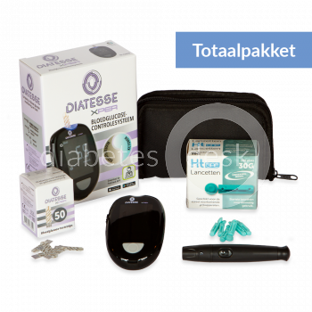 Diatesse XPER Totaalpakket met 50 teststrips en 110 lancetten