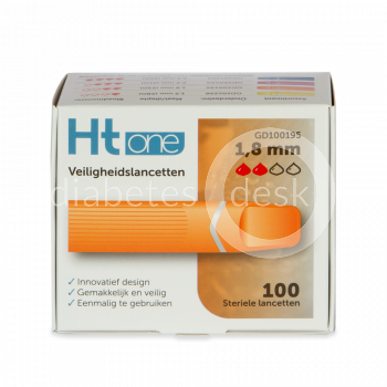 HT One Veiligheidslancetten 1,8mm 100 stuks