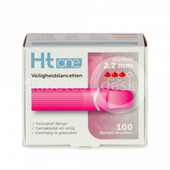 HT One Veiligheidslancetten 2,2mm 100 stuks