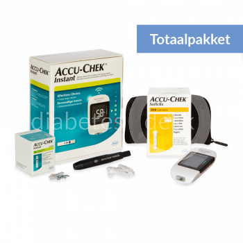 Accu-Chek Instant Totaalpakket inclusief 50 teststrips en 200 lancetten