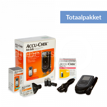 Accu-Chek Mobile Totaalpakket met 50 teststrips en 204 lancetten