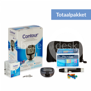 Ascensia Contour totaalpakket incl 55 teststrips & 105 microlet lancetten