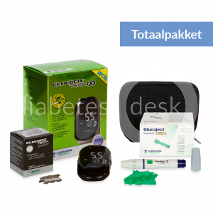 Glucofix Tech totaalpakket met 50 teststrips & 110 lancetten