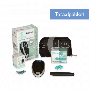 HT One TD Gluco totaalpakket met 50 teststrips & 110 lancetten