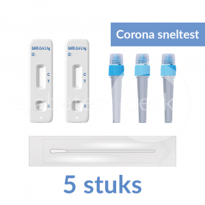 Diabetes Desk Corona ondiepe Sneltest 5 stuks