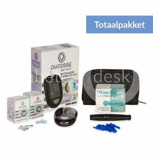 Diatesse XPER Ketonen meter totaalpakket incl 10 ketonenstrips en 50 glucose teststrips