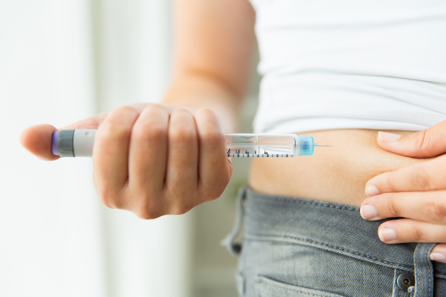 Injectie van Insuline