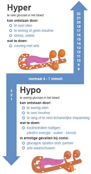 Wat is precies het verschil tussen een hyper en hypo